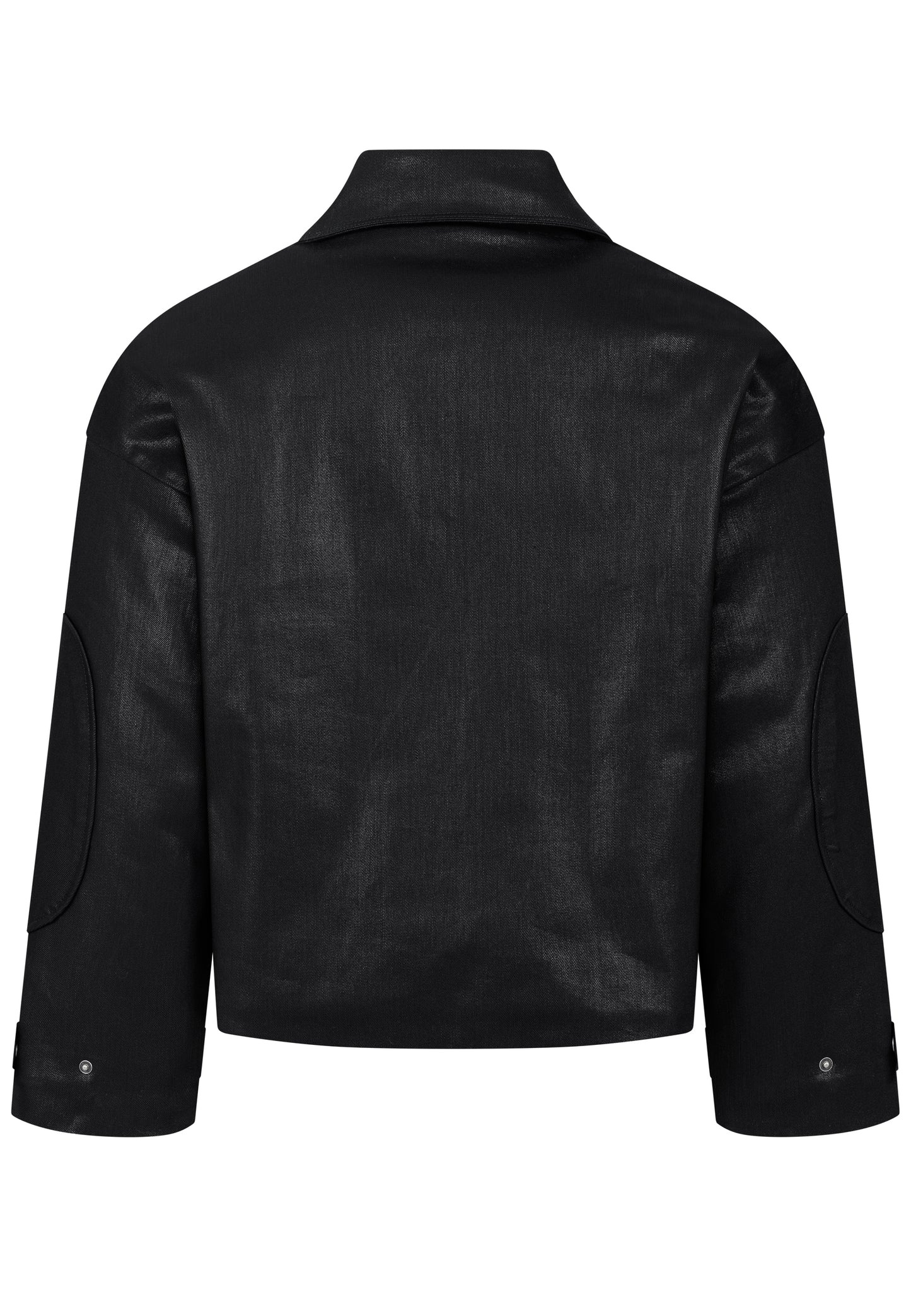 Dark oiled padded field jacket