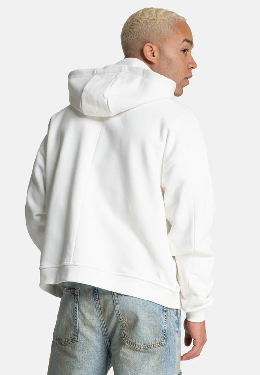 Hot & Rich Vintage Zip-hoodie Chalk