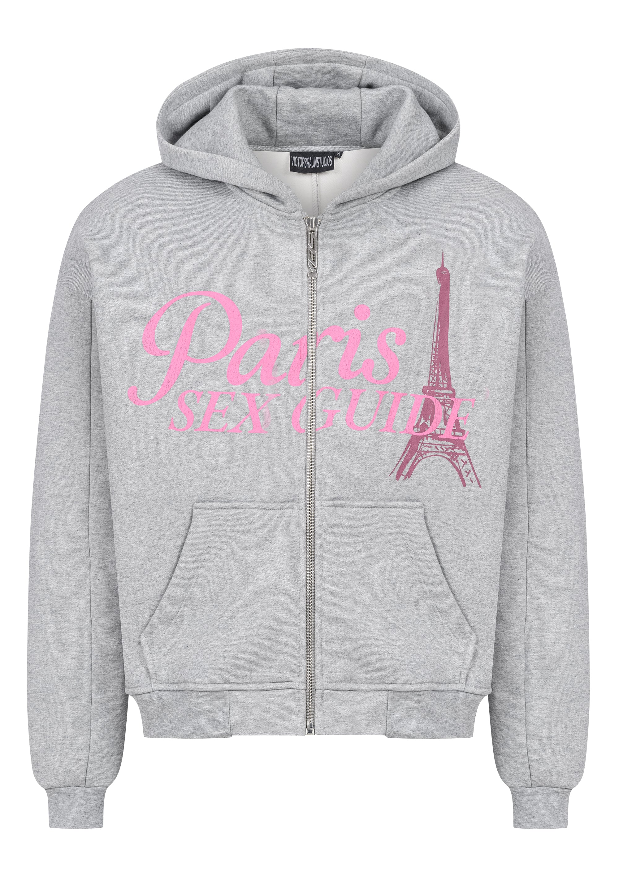 ÉPINE PARIS big sweat navy×baby pink Paris Tour Guide Vintage zip hoodie – victorbraunstudios