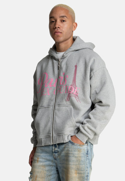 Paris Tour Guide Vintage Zip-hoodie  