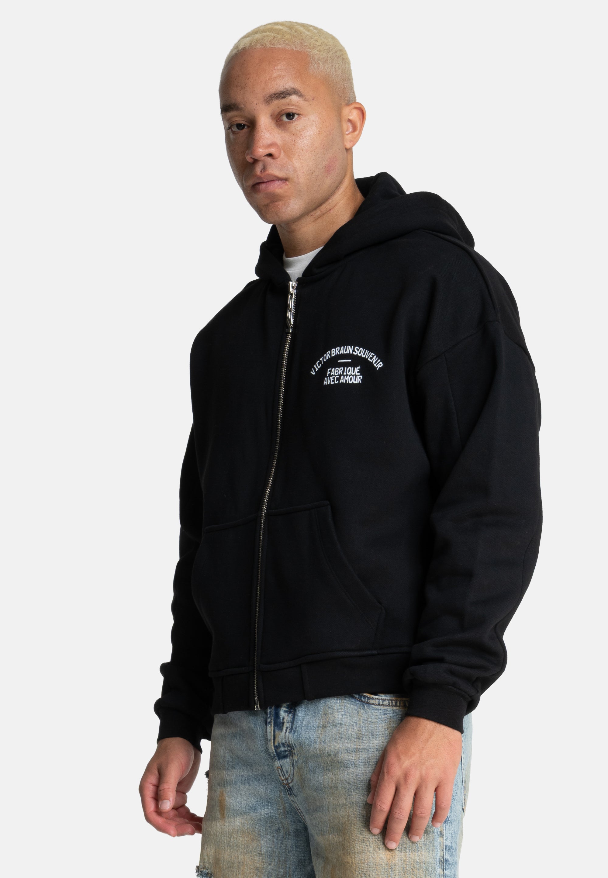 VBS Zip-Hoodie Las Vegas Souvenir Black – victorbraunstudios