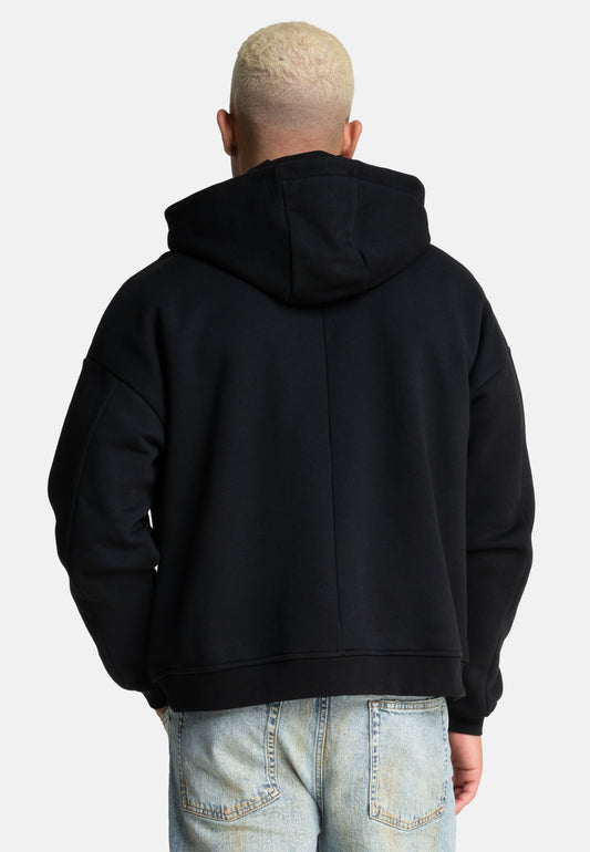 Hot & Rich Vintage Zip-hoodie Coal 